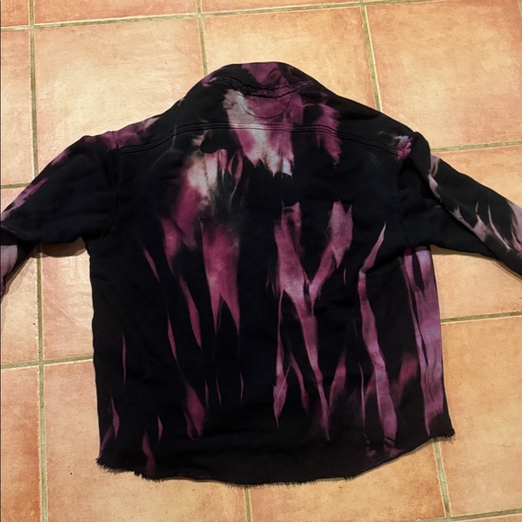 Cotton Citizen Black and Purple Tie-Dye Jean Jacket - Picture 4 of 4